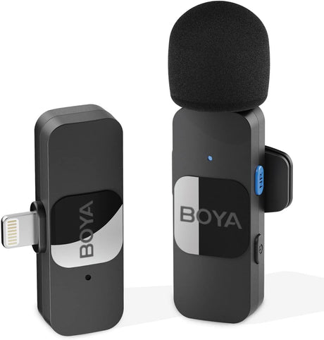 Boya BY-V20 USB-C Wireless Microphone,Mini Lapel Mic with NoiseCancelling Compatibale with Android/Type-C Smartphone Laptop for Youtube Speaking Podcast Facebook Vlogging Video Recording.