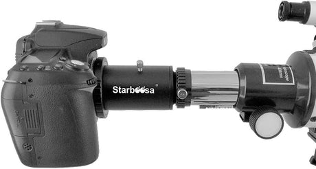 Starboosa 1.25-inch T Adapter and T2 T Ring Adapter - for Nikon SLR Cameras Connected to Telescopes - for Prime-Focus Or Eyepiece-Projection Photography.