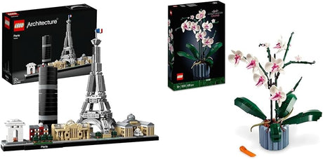 LEGO Architecture Paris Model Building Set for Adults with Eiffel Tower and The Louvre Model, Skyline Collection, Office Home Décor, Collectible Gift Idea for Women, Men, Her or Him 21044.