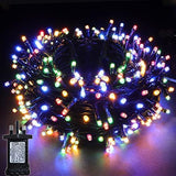 YOSION 10M LED String Fairy Lights On Dark Green Cable with Various Light Effects, Ideal for Christmas Tree,Xmas,Party,Wedding,ETC (Warm White, 100 LEDs)