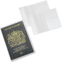 Pack of 2 | UK Passport Covers Transparent, Protective Passport Holders, Frosted PVC Passport Case, UK Passport Cover Water & Dust Proof, Anti Scratches.