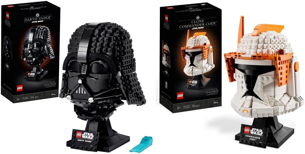 LEGO 75304 Star Wars Darth Vader Helmet Display Building Set for Adults, Collectible Gift Model.