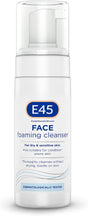 E45 Face Wash Foaming Cleanser – Daily Face Cleanser for Dry and Sensitive Skin – Gentle Facial Cleanser – Removes Excess Oil and Makeup for Clean, Soft Skin - Skin Care Facewash for Women & Mens Skin.