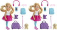 Barbie Dreamhouse Adventures Doll, Blonde Chelsea Doll with Pink Skirt, Toy Puppy, Backpack, Travel Set and Doll Accessories, Toys for Ages 3 and Up, One Barbie Doll, FWV20.