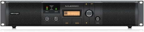 Behringer NX6000D Ultra-Lightweight 6000 Watt Class-D Power Amplifier with DSP Control and SmartSense Loudspeaker Impedance Compensation, Pc compatible only.