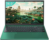 Fsjun [Win 11 Pro/Office 2019 16 inch Laptop FHD(1920 * 1200) IPS Display, Celeron N5105 CPU(up to 2.9GHz), 16GB DDR4 RAM, 1TB SSD, Full-Size Numeric Backlit KB, HDMI (16G+1TB, Dark Green).