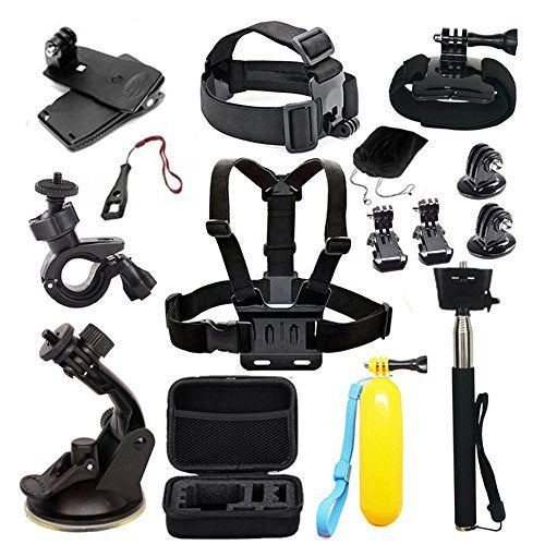 EDOSE Accessories Kit for AKASO EK5000 EK7000 4K WiFi Action Camera Gopro Hero 8 7 6 5/Session 5/Hero 4/3+/3/2/1 Crosstour/ Victure/ Campark Action Cameras.