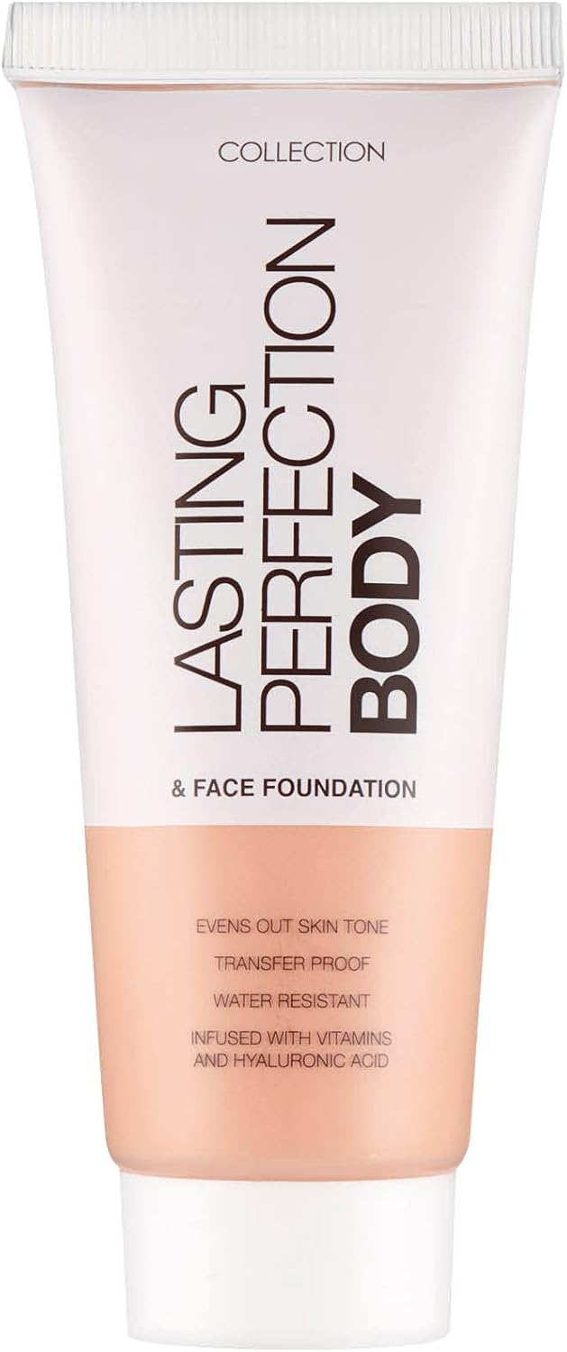 Collection Cosmetics Lasting Perfection Body and Face Foundation, Full Coverage Foundation, 65ml, Fair.