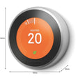 Google Nest 4th Gen Pro Wireless Heating & Hot Water Smart Thermostat- Stainless Steel.