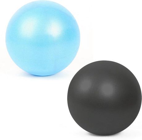 Yontree 2 Pack Soft Pilates Ball, 22-25cm Small Exercise Ball for Yoga, Pilates, Abdominal Workouts, Shoulder Therapy, Core Strengthening (Home & Gym & Office).