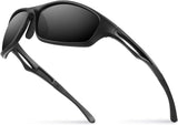 Bloomoak Sport Polarized Sunglasses for Men & Women/Driving Glasses/UV Protection / TR90 Unbreakable Frame/Running/Cycling/Fishing/Golf.