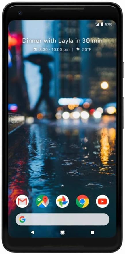 Google Pixel 2 XL - Smartphone 64GB, 4GB RAM, Single Sim, Black.