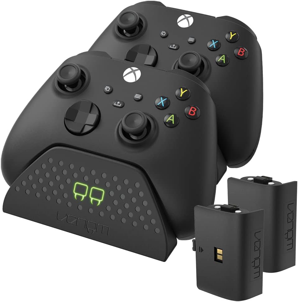 Venom Twin Charging Dock with 2 x Rechargeable Battery Packs - White (Xbox Series X & S / One)