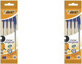 BIC Cristal Original Ballpoint , Comfortable Biro Pens, Medium Point (1.0mm), Assorted Colours, Pack of 10.