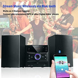 WISCENT Hi-Fi Compact Stereo Systems with Bluetooth, FM Radio,CD Player,Micro DVD Player for Home,USB-MP3 Playback,AUX,MIC,Remote Control,30W, Hi Fi Music System,DSP-Tech