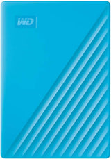 WD 4TB My Passport portable external storage, external hard drive, USB 3.0, portable HDD with software for device management, backup and password protection, works with PC, Xbox &Playstation, Blue.