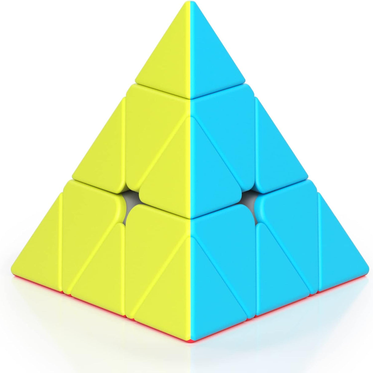 ROXENDA Pyramid Speed Cube Original Triangle Pyraminx Puzzle Cube; Super-Durable Smooth with Vivid Colors - Easy to Turn ((Macaron).