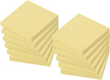 ZCZN 6 Bright Assorted Colours Sticky Notes, 76 x 76 mm, 100 Sheets/Pad, Sticky Issue is Improved, 24 Pads