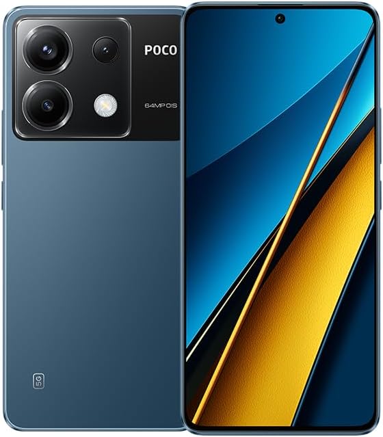 Xiaomi POCO X6 5G - Smartphone 12GB RAM 256GB Unlocked for All Carriers - Blue (UK Version + 2 Year Warranty).