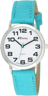 Ravel Unisex Easy Read Watch with Big Numbers - Analogue Quartz - R0105.