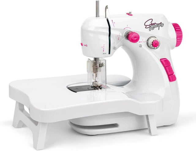 Toyrific Sew Amazing Workshop | Kids Beginners Sewing Machine with Extendable Table.