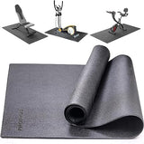 PROIRON Gym Floor Mat, Floor Protector Mat, Exercise Equipment Mat 115cm x 80cm for Exercise Bike, Weight Bench, Rowing Machine, Cross Trainer, Gym Fitness Workout Training Mat, Black.