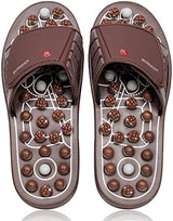 BYRIVER Acupressure Slippers Sandals Women Men, Reflexology Foot Massager for Pain and Circulation, Plantar Fasciitis Massager Gifts for Mum dad (03S).