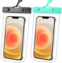 Razobws 2-Pack Waterproof Phone Pouch Clear, IPX8 Holiday Travel Essentials Kayak Accessories Water Proof Case for Swimming Vacation Beach, Dry Bag for iPhone 15 14 13 12 11 Plus Pro Max Galaxy Pixel.