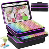 ARTDOT 60 Slots Diamond Art Storage Boxes Kits for Adults, Portable Diamond Painting Accessories and Tools Kit for Bead Organization and Storage