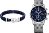 Tommy Hilfiger Jewelry Men's Leather Bracelet and Watch.