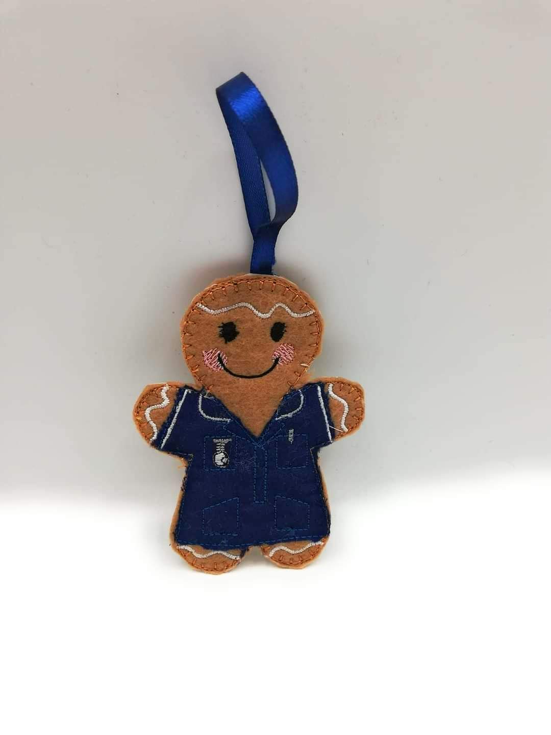 Nurse Gingerbread Man Ornament - Heartfelt Appreciation Gift for Healthcare Workers on Any Occasion.