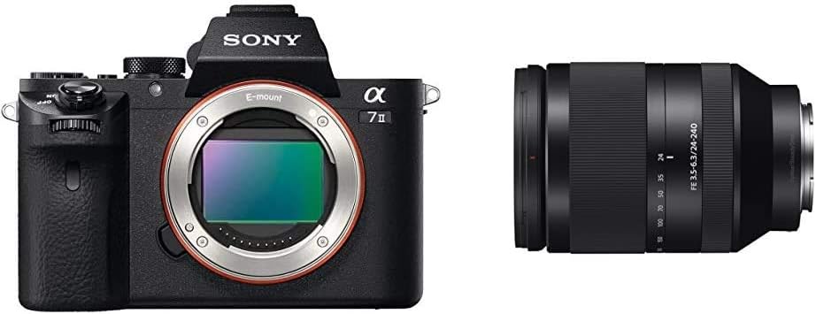 Sony Alpha 7 II | Full-Frame Mirrorless Camera with Sony 28-70 mm f/3.5-5.6 Zoom Lens ( 24.3 Megapixels, 5-axis in-body optical image stabilisation, XAVC S Format Recording ), Black.