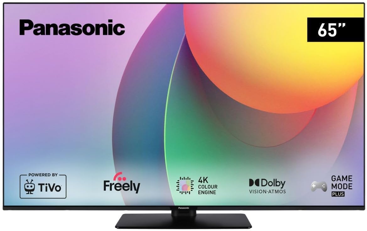 Panasonic TB-55W60AEY, W60 Series 55 inch 4K Ultra HD LED Smart TV, 2024, Freely, TiVo, 4K Colour Engine, Dolby Vision & Atmos, Game Mode Plus, For An Exceptional Visual Experience.