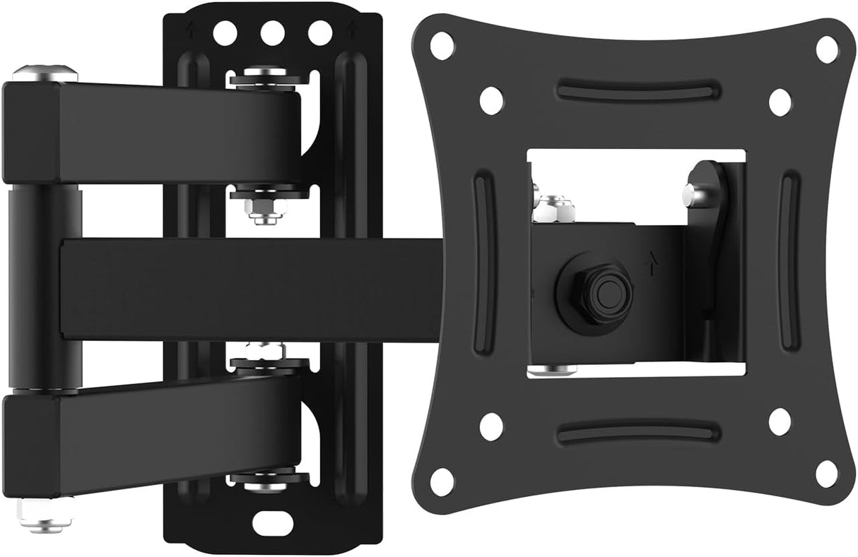 GRIFEMA GB1004 Swivel TV Wall Bracket, for 26-55 inch Screens, for Flat & Curved TV up to 30KG, Tilt (+ 5°，-10°), VESA Mount 75x75MM to 400X400MM,Black.