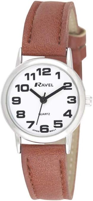 Ravel Unisex Easy Read Watch with Big Numbers - Analogue Quartz - R0105.