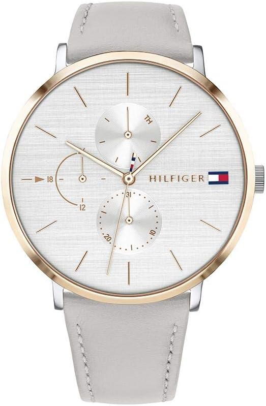 Tommy Hilfiger Analogue Multifunction Quartz Watch for Women with Leather or Stainless Steel Bracelet in Link or Mesh.