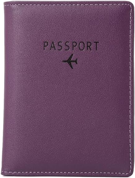 PALMFOX Leather Travel Wallet Passport Holder Cover RFID Blocking，Leather Card Case, Travel Document Organizer Case-Including 7 Colors….