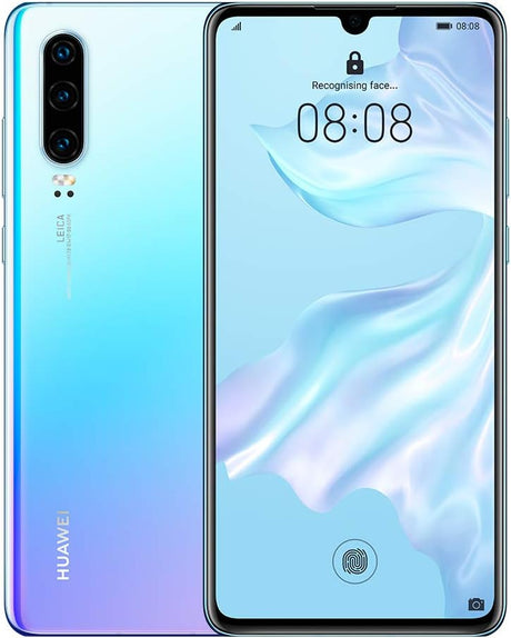 HUAWEI P30 128 GB 6.1 Inch OLED Display Smartphone with Leica Triple Camera, 6GB RAM, EMUI 9.1.0 Sim-Free Android Mobile Phone, Single SIM, Black, UK Version.