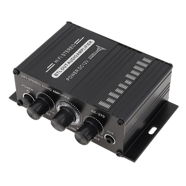 ePathChina Power Amplifier Audio Karaoke Home Theater Amplifier 2 Channel Class D Amplifier USB/SD AUX Input, Power Cable Included.