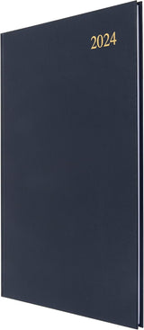 Collins Debden Collins Essential A4 Diary 2024 Daily Planner - 2024 Page A Day Diary Journal & 2024 Planner - Business Office Academic and Personal Use - A4 Size (Black).