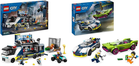 LEGO City Police Mobile Crime Lab Truck Toy for 7 Plus Year Old Boys, Girls & Kids, Vehicle Set with Quad Bike, 2 Officer, 1 Scientist and 2 Crook Minifigures for Pretend Play, Birthday Gifts 60418.