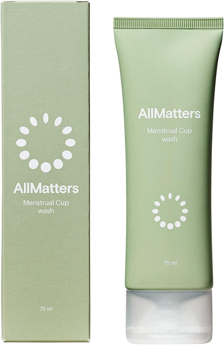 AllMatters (Formerly OrganiCup) Menstrual Cup Wash & Intimate Body Wash 75ml. pH-Balanced. No Perfume & No Allergens..