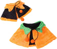 Halloween Pet Poncho Hat Scarf Set Reversible Poncho Cat Dog Holiday Costume Scarf WhU653 (C, S).