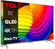 TCL 50RC630K 50-inch QLED Television, 4K Ultra HD, Roku TV (Smart TV with Dolby Vision & Audio, Onkyo Sound system, HDR 10+, compatible with Google assistant & Alexa).