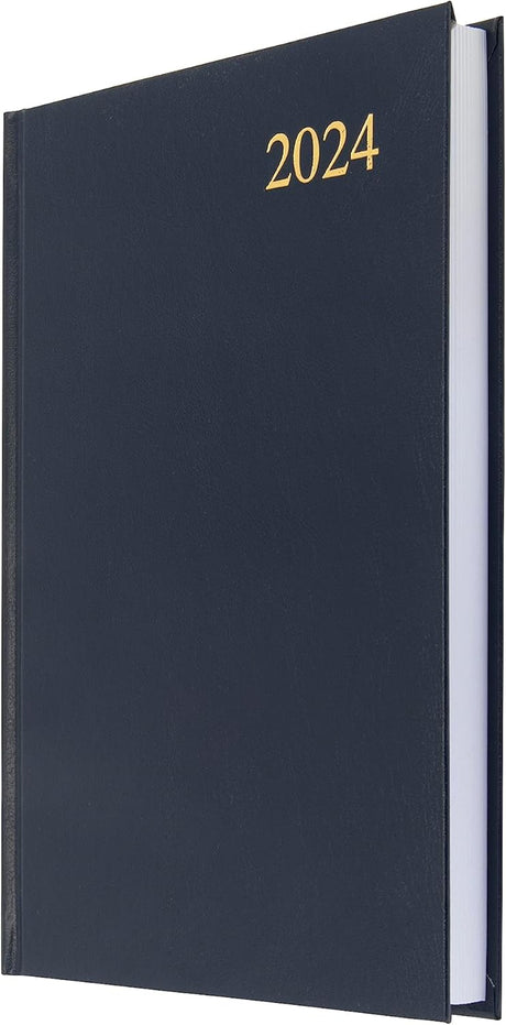 Collins Debden Collins Essential A4 Diary 2024 Daily Planner - 2024 Page A Day Diary Journal & 2024 Planner - Business Office Academic and Personal Use - A4 Size (Black).