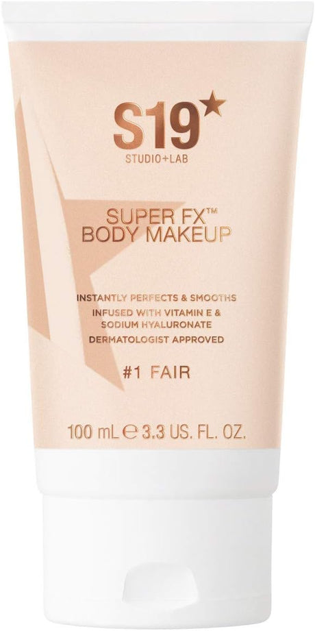 S19 SUPER FX Body Makeup, FAIR - Smoothes & Evens Skin Tone & Texture, Hide Scars & Blemishes - 100ml.