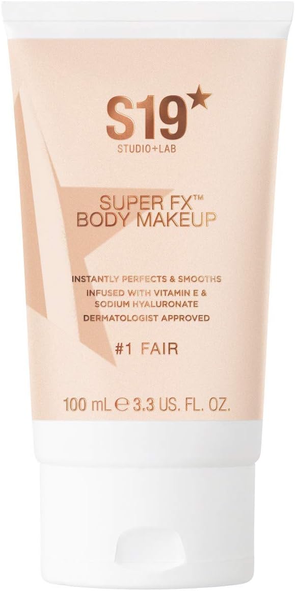 S19 SUPER FX Body Makeup, FAIR - Smoothes & Evens Skin Tone & Texture, Hide Scars & Blemishes - 100ml.