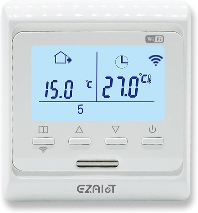 EZAIoT Smart Thermostat- For Gas Boilers - Wall Mounted WiFi Temperature Controller - Programmable Room Thermostat - Floor Heating.