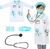 Wiclin Child Role Play Costumes,Doctor,Nurse Dress Up Playset Kits for Kids 3-5,5-7,7-9.