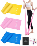 Victoper Resistance Bands, Pilates Band with Different Resistance Levels Elastic Exercise Resistance Bands for Women Men Pilates Resistance Bands to Build Muscle Physio Resistance Yoga Bands.